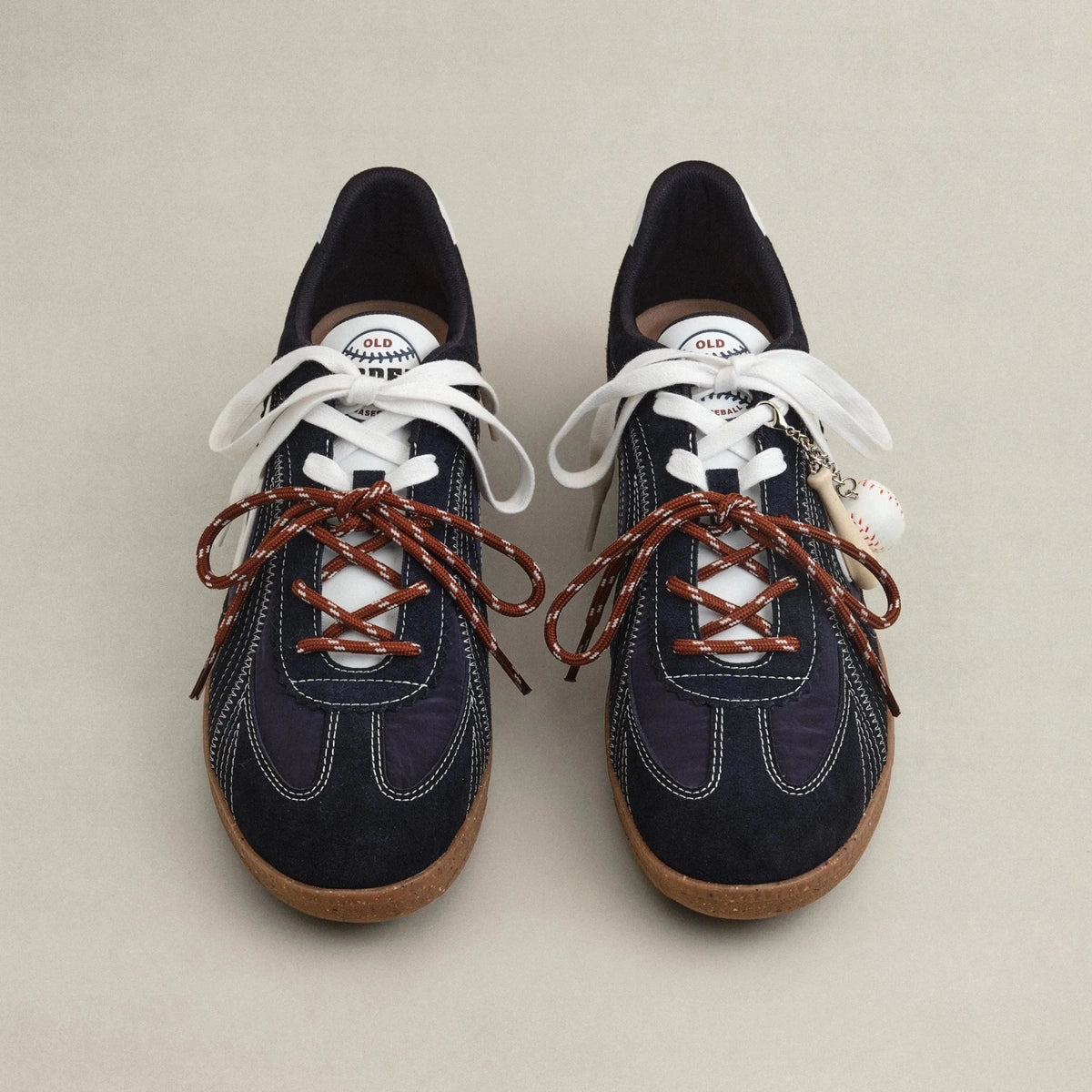 Trainer Shoes "Navy Brown"