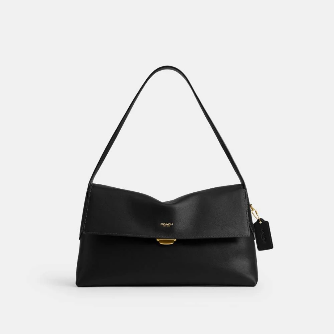 Chelsea Leather Shoulder Bag 36 "Black"