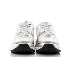 Fabric & Laminated White & Silver Sneakers