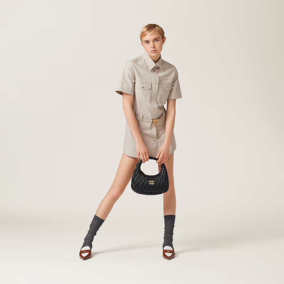 Regular-bag Wander matelassé nappa hobo