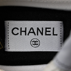 Fabric & Laminated White & Silver Sneakers