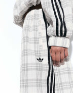 Track Jacket and Pants in "cream check seersucker"
