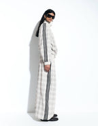 Track Jacket and Pants in "cream check seersucker"