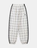 Track Jacket and Pants in "cream check seersucker"