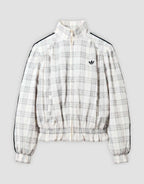 Track Jacket and Pants in "cream check seersucker"