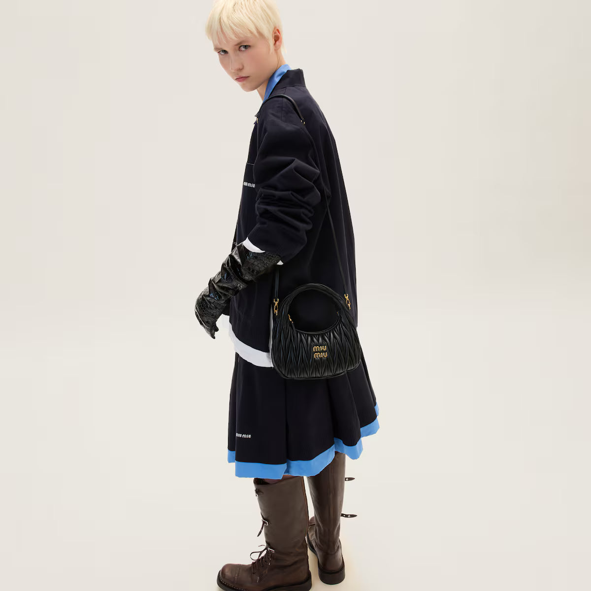 Small-bag Wander matelassé nappa hobo